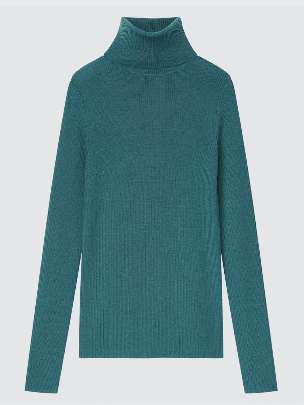 Uniqlo Extra Fine Merino Ribbed Turtleneck Long-Sleeve Sweater Size L